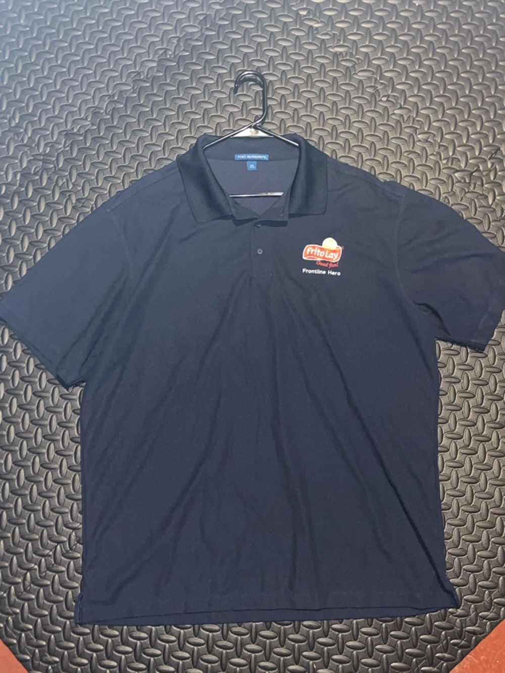 Port Authority Navy Polo with Frito-Lay Logo
